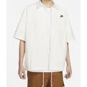Nike Club Men's Short-Sleeve Oxford Button-Up Shirt White